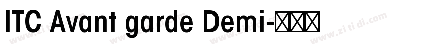 ITC Avant garde Demi字体转换